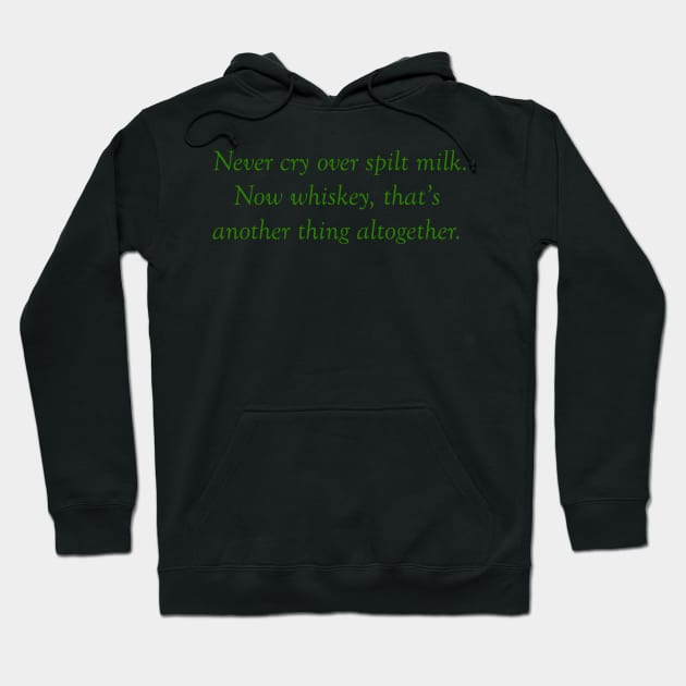 Never Cry Over Spilt Milk. Hoodie by MelissaJBarrett